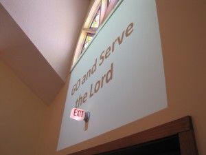 go and serve the lord    